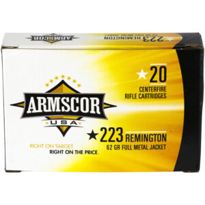 Armscor USA .223 Rem Ammunition 20 Rounds 62 Grain FMJ 3050 fps