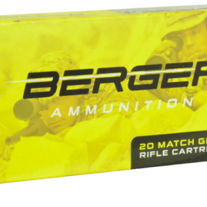 Berger Match Grade Ammunition 6.5 Creedmoor 130 Grain Hybrid OTM Tactical Hollow Point Box of 20