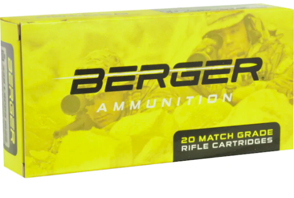 Berger Match Grade Ammunition 6.5 Creedmoor 130 Grain Hybrid OTM Tactical Hollow Point Box of 20