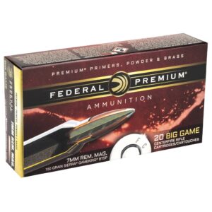 Federal Premium, 7mm Remington, 150 Grain, Boat Tail, Soft Point