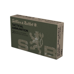 Sellier & Bellot Ammo .300aac Blackout 147gr. Fmj 20-pack SB300BLKB Caliber: .300 AAC Blackout, Number of Rounds: 20