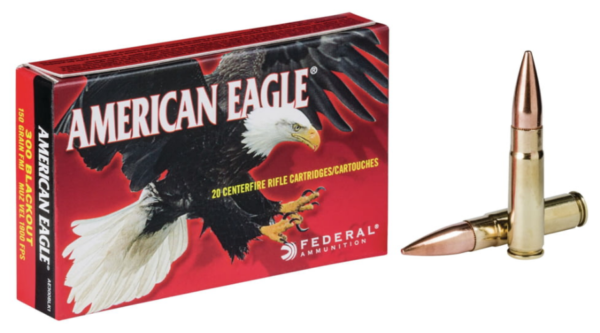 ederal Premium FULL METAL JACKET BOAT-TAIL .300 AAC Blackout 150 grain Full Metal Jacket Boat Tail Centerfire Rifle Ammunition AE300BLK1 Caliber: .300 AAC Blackout, Number of Rounds: 20